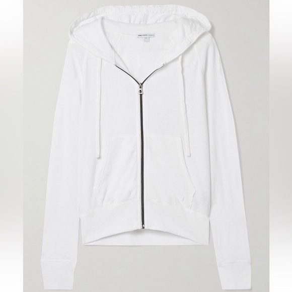 NEW James Perse Vintage French Terry Zip Up Hoodie - Picture 4 of 14